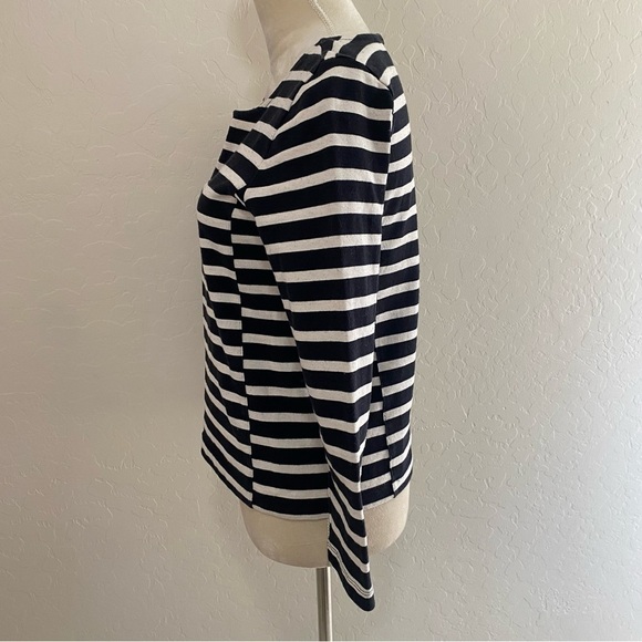 J. Crew black and white striped long sleeve top Size S - Picture 6 of 6